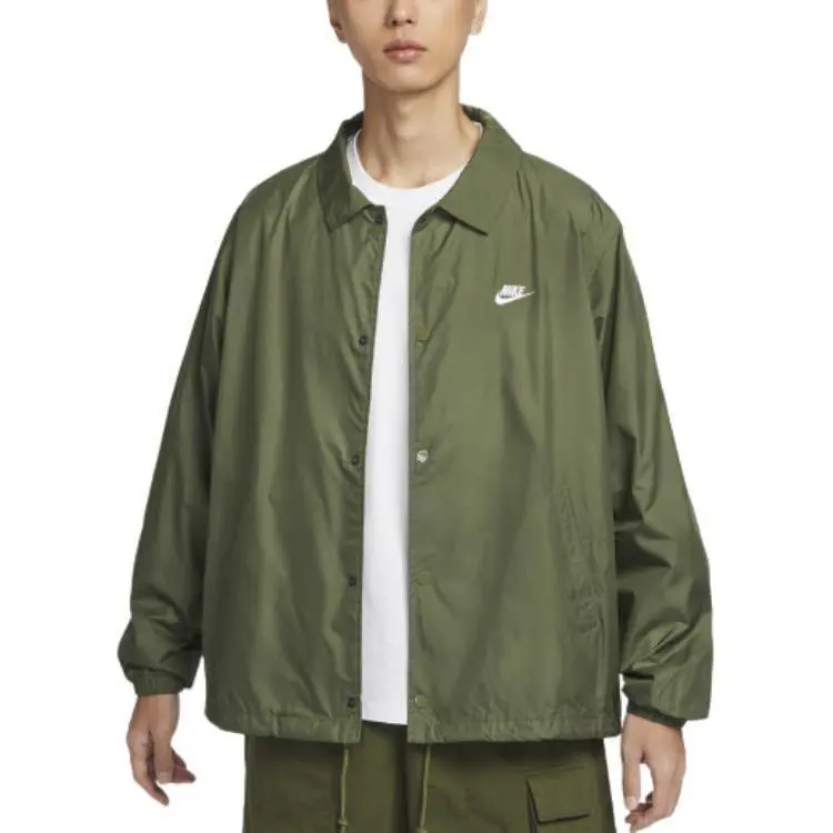 Nike Club Sportswear AS M NK COACHES JKT Jackets & Coats Men's Green