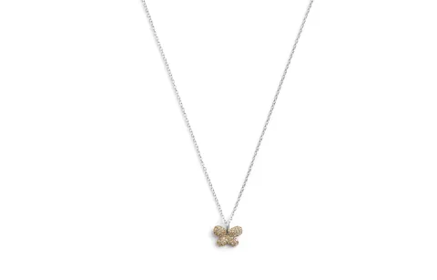 COACH Glass Cubic Zirconia Necklaces Women's Silver