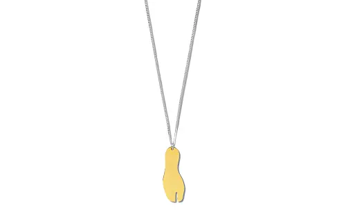 Maison Margiela 925 Sterling Silver Necklaces Men's Gold