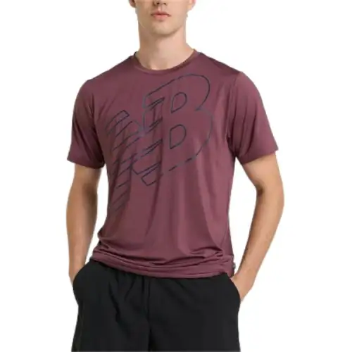 New Balance T Shirt Men's Red Brown