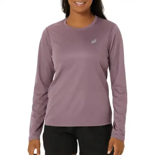 ASICS T Shirts Women's Purple Crew Neck
