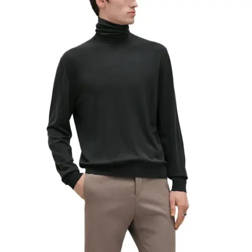 HERMES Sweaters Men's Gray Turtleneck Moderate