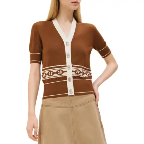 HERMES SS25 Knitwear Women's Chestnut Brown