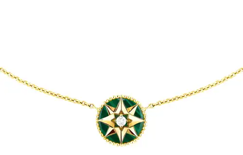 DIOR Rose Des Vents Necklaces Women's Yellow