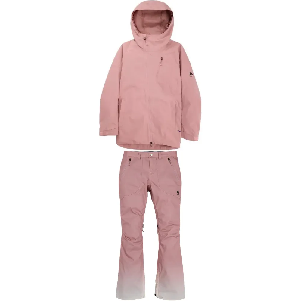 BURTON PYNEVIDA Ski Suit Set Women's Pink