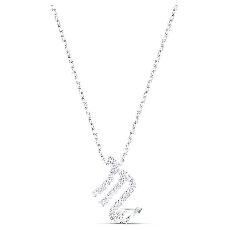 Swarovski Zodiac II Scorpio Metal Constellation Necklace Women's Silver