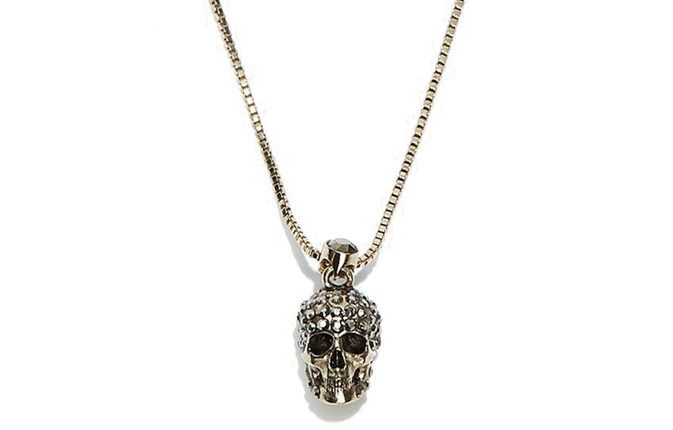Женское колье Alexander McQueen (золотое)