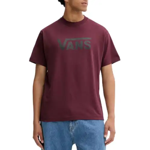 Vans T Shirts Men's Burgundy Crew Neck