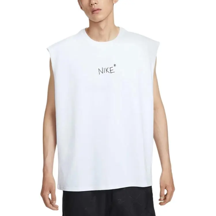 Nike Sportswear Tank Tops Men's White Crew Neck Moderate Other
