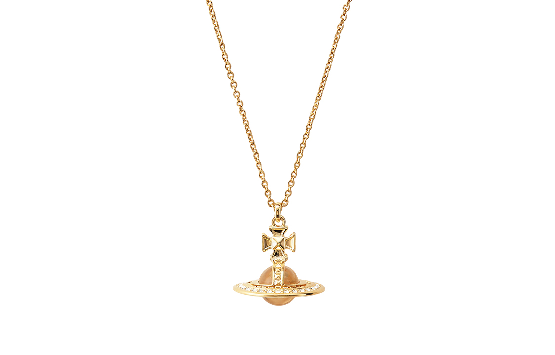Женское колье Vivienne Vivienne Westwood Women's PINA SMALL ORB (золотое)