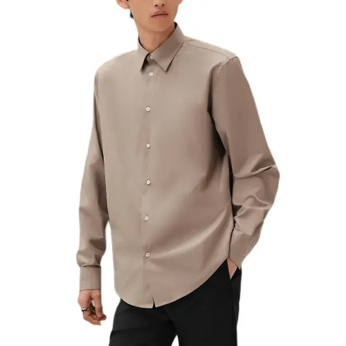 HERMES Shirts Men's Pebble Lapel Moderate