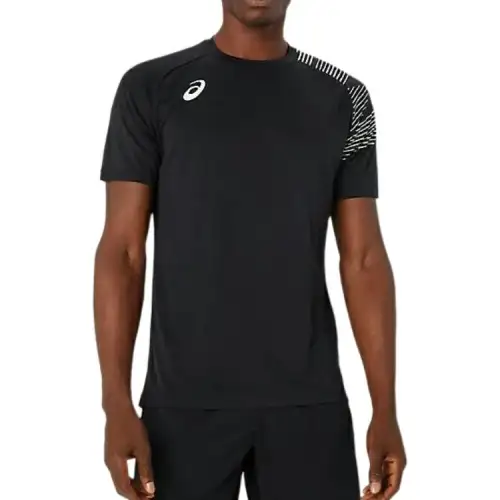 ASICS T Shirts Men's Black Crew Neck