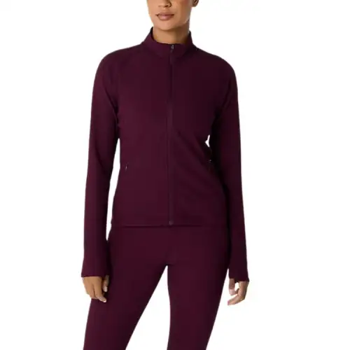 Asics WOMEN'S RIB JACKET Jackets & Coats Women's Burgundy