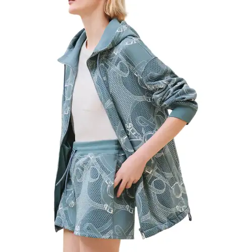 HERMES Jackets & Coats Women's Blue