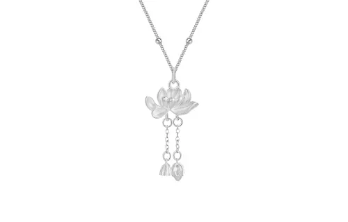 HUA JIAN XIU S999 Fine Silver Necklaces Women's