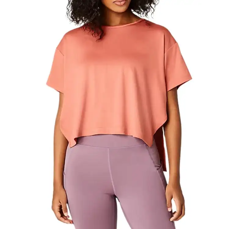 Asics FLEX STRETCHSHORT SLEEVE TOP T Shirt Women's Desert Red