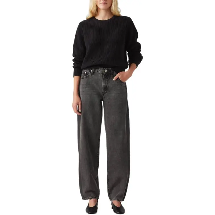 Levi's Jeans Women's Gray Moderate Straight Fit Pants