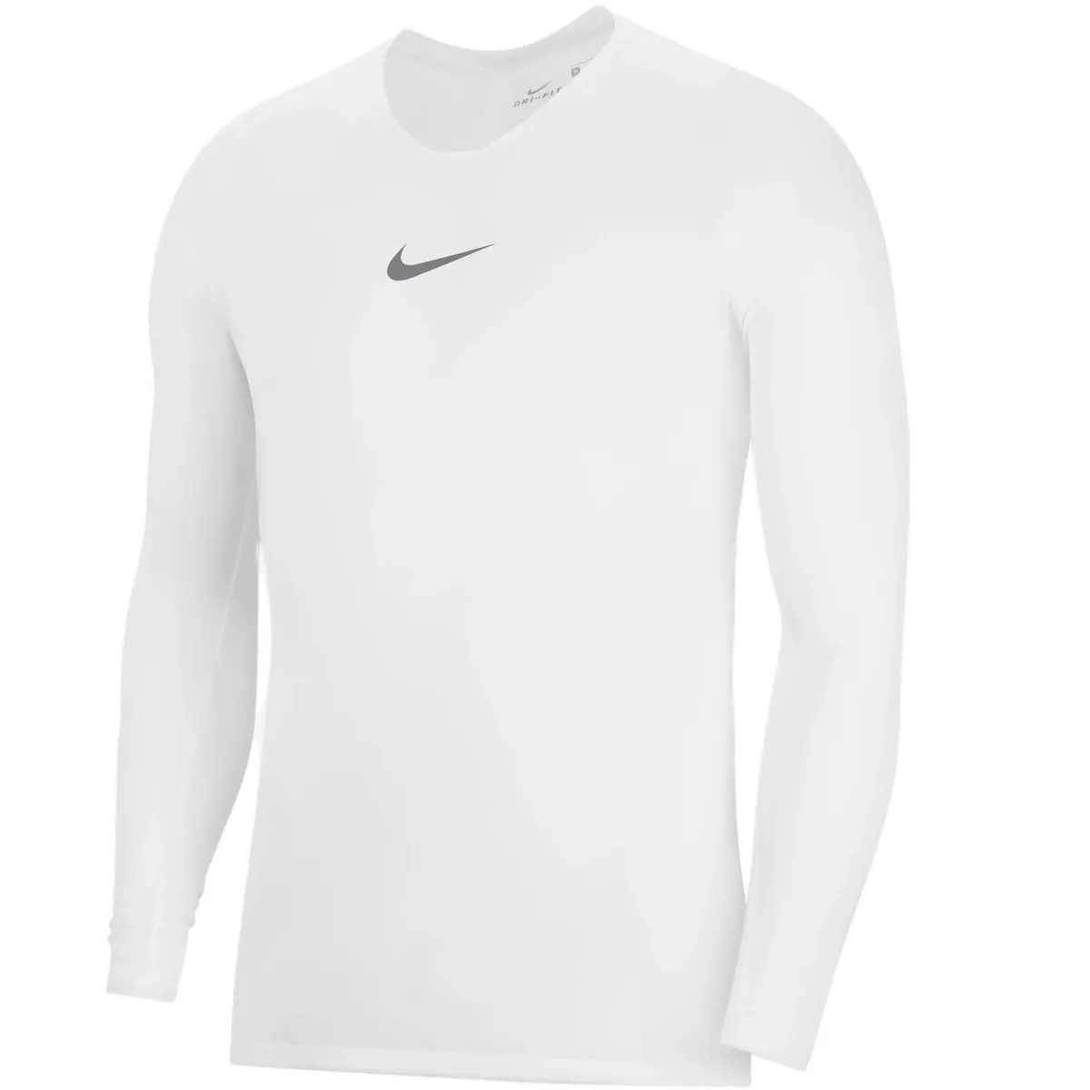 Nike T-Shirts Men's White Crew Neck Moderate Straight Fit