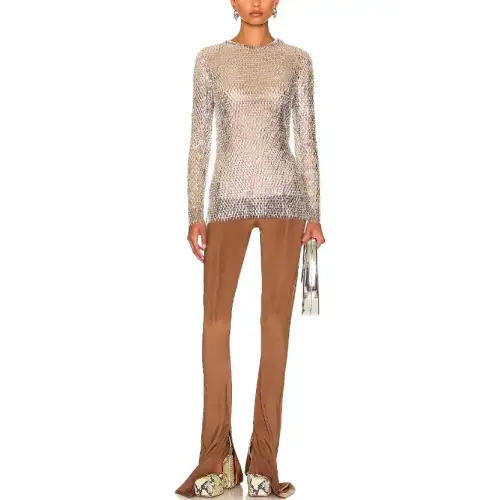 Burberry T Shirts Women's Beige Crew Neck Moderate Other
