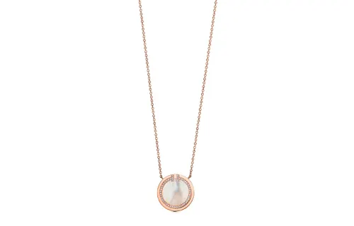 TIFFANY & CO. T 18K Rose Gold Necklaces Women's