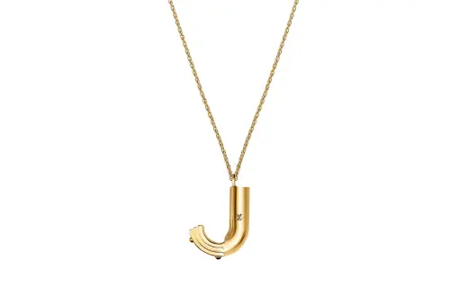 LOUIS VUITTON Lv & Me Necklace Letter J