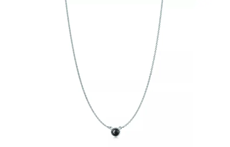 TIFFANY & CO. Elsa Peretti® Necklaces Women's Silver/Black