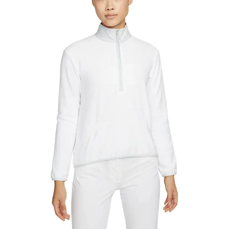 Nike Therma FITVictory Half Zip Semi Open Collar Golf Soft And Comfortable Fleece Lined Long Sleeved Sweatshirt Women's