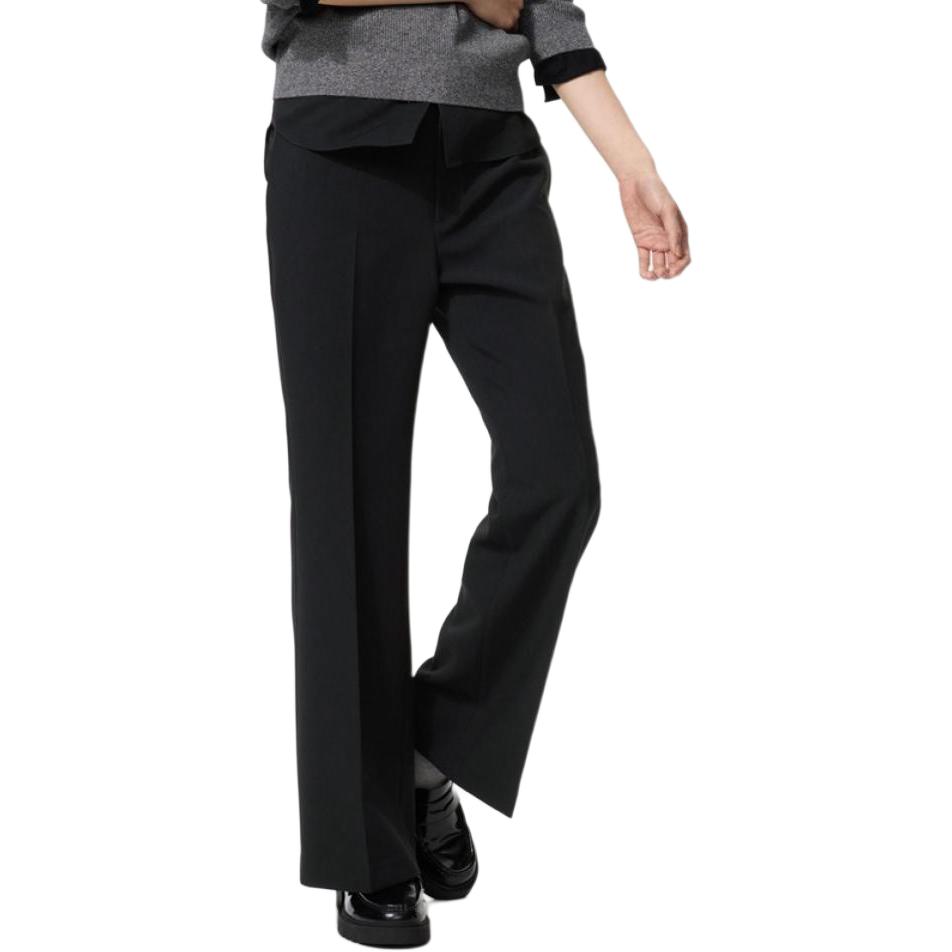 Женские брюки UNIQLO Flare Pants (черные)