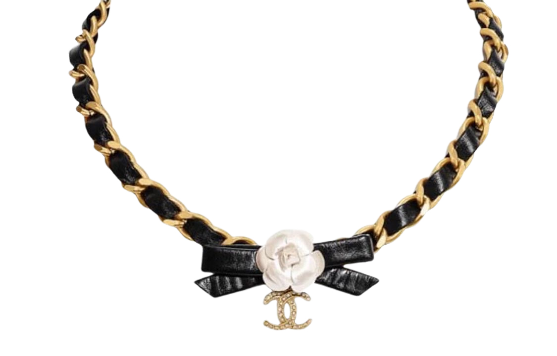 CHANEL Camellia Metal Necklaces Women's