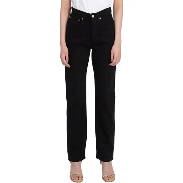 Levi's Jeans Women's Black Moderate Straight Fit Pants