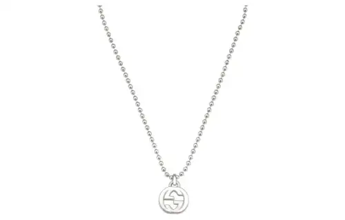 GUCCI Interlocking G Necklace In Silver