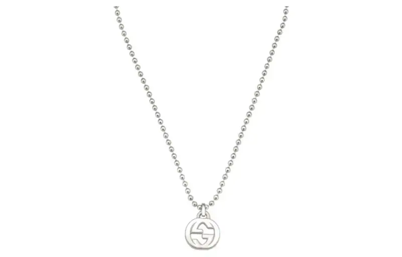 GUCCI Interlocking G Necklace In Silver