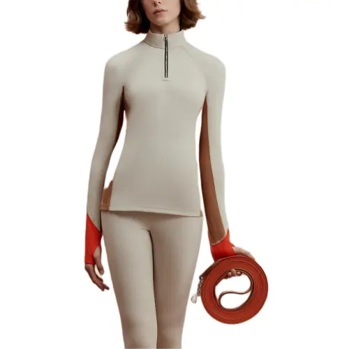 HERMES Raglan Sleeve T Shirt Women's White