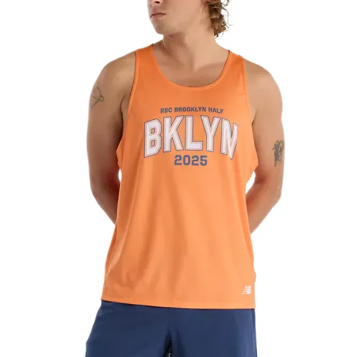 New Balance RBC Brooklyn Half Tank Top Men's Orange