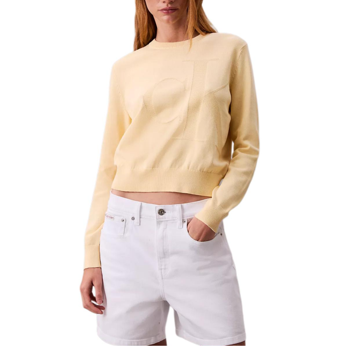 Женский свитер CALVIN KLEIN (бежевый)