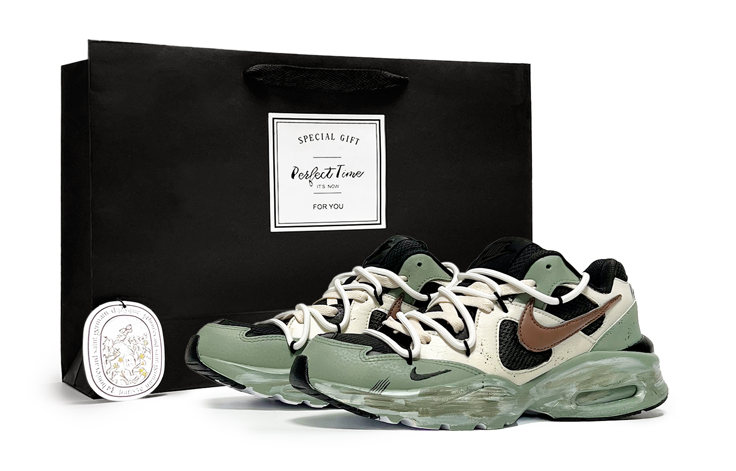 Nike Air Max Fusion Low top Running Shoes Men’s Green Yellow Black