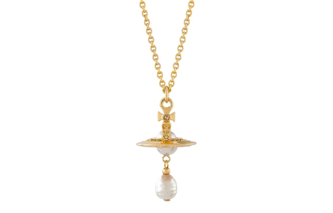 Vivienne Westwood Aleksa Pendant Brass Necklaces Women's