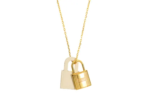 HERMES O'Kelly Alloy/Silver Plated/Gold Plated Necklaces Women's