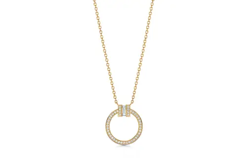 TIFFANY & CO. T 18K Gold Necklaces Women's Gold