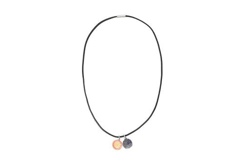HERMES Eclipse Metal, Calfskin Necklaces Unisex Multicolor