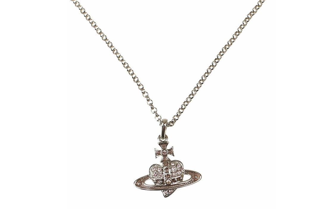 Колье Vivienne Vivienne Westwood Reverse heart (серебряное)