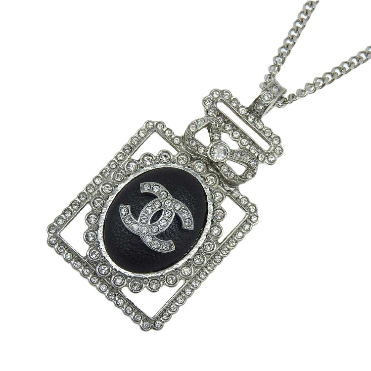 Женское колье Chanel Water Bottle Pendant (серебряное) — фото 3