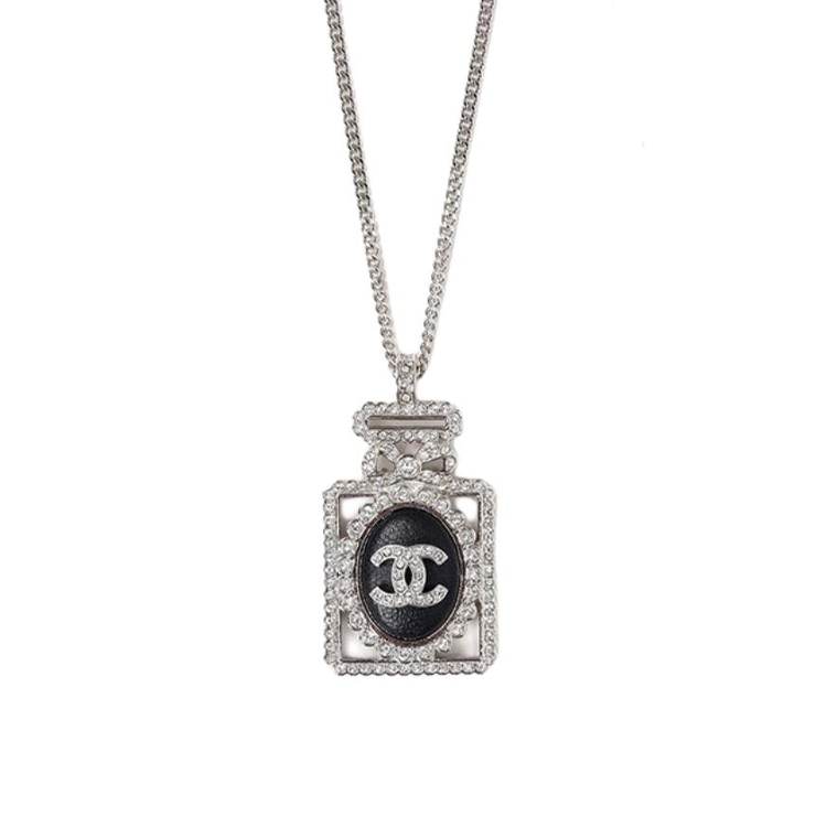 Женское колье Chanel Water Bottle Pendant (серебряное)
