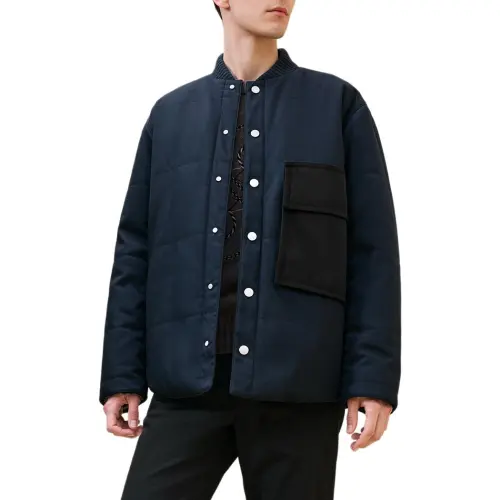 HERMES Jackets & Coats Men's Ocean Blue
