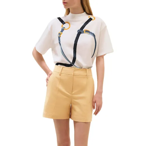 HERMES Casual Shorts Women's Yellow