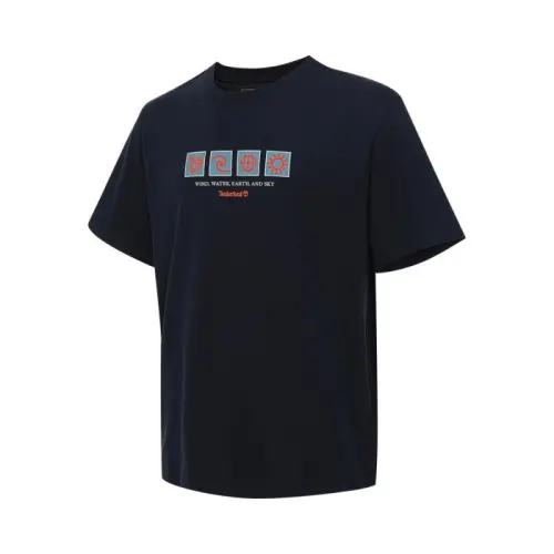 Timberland T Shirts Men's Black Crew Neck