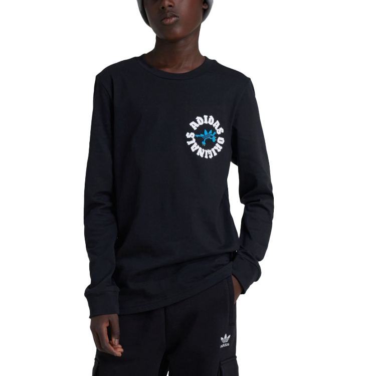 Футболка adidas originals Longsleeve (черная)