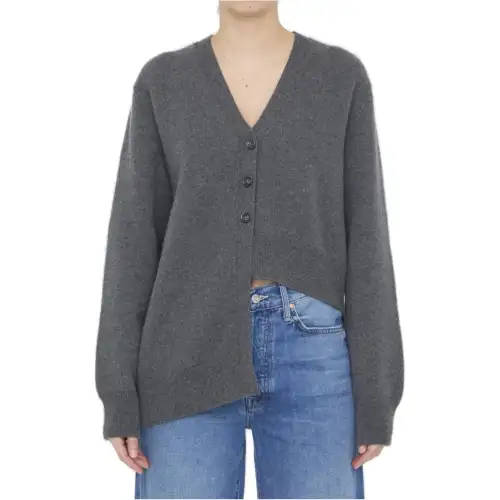 LOEWE V-Neck Asymmetric Cardigan