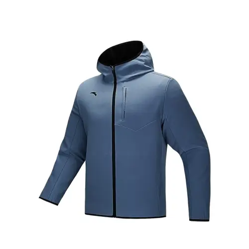 Anta Variety Training Collection Trench Coat Men's Chessboard Gray