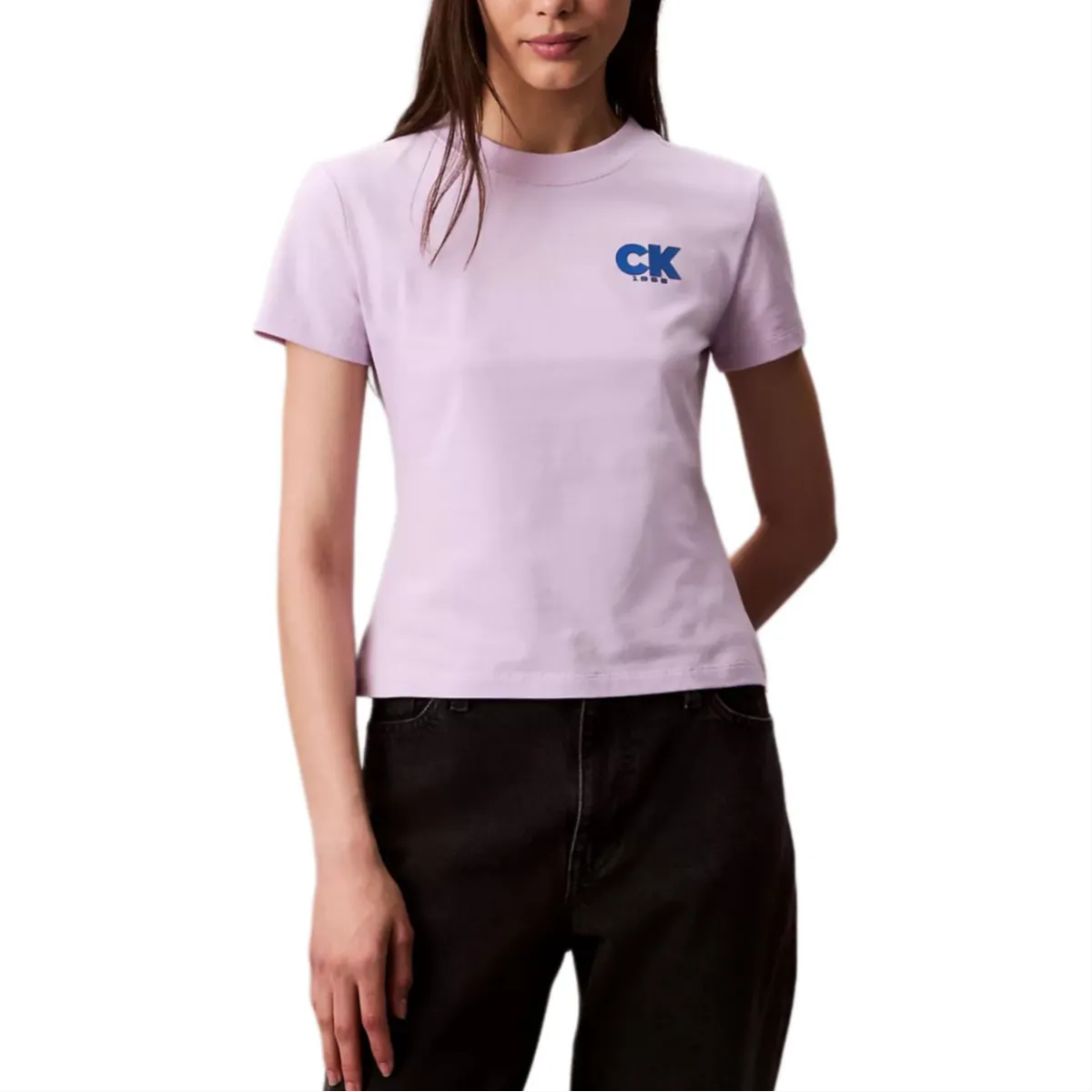 Calvin Klein T-Shirts Women's Lavender Crew Neck